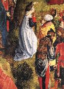 GOES, Hugo van der Calvary Triptych (detail) Spain oil painting artist